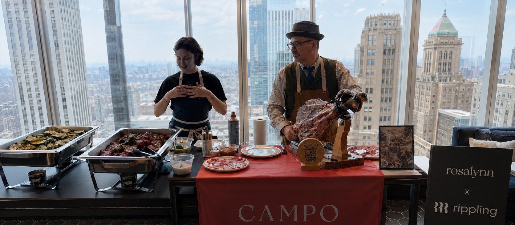 Rosalynn x Campo Grande x Rippling corporate activation above the city